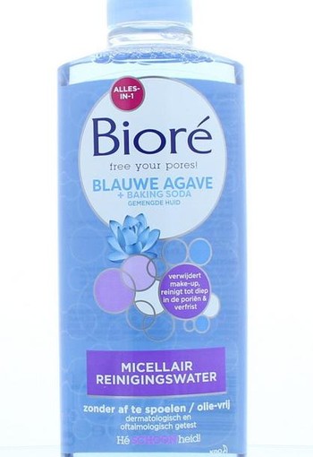 Biore Micellair water blauwe agave met baking soda (300 Milliliter)