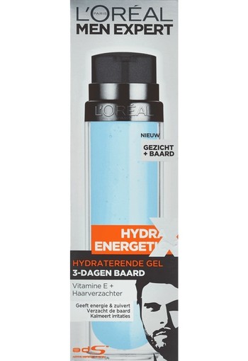 L'Oréal Paris Men Expert Hydra Energetic Hydraterende Gel 3-Dagen Baard 50 ml
