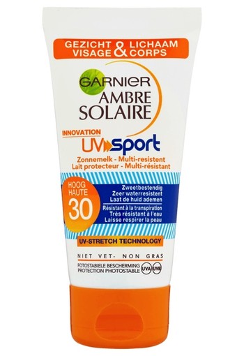 Garnier Ambre Solaire UV Sport Reisformaat Zonnemelk SPF 30 / 50 ml