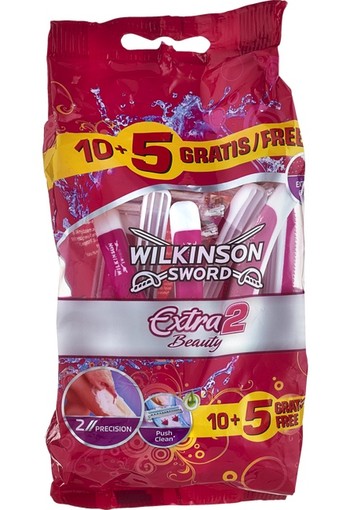 Wilkinson Extra 2 Beauty Wegwerpmesjes 15 stuks