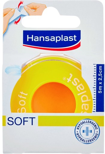 Hansaplast Classic Soft Hechtpleister 5 M x 2,5 CM