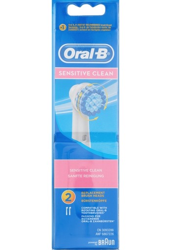 Oral-B Sensitive Clean Opzetborstels 2 st.