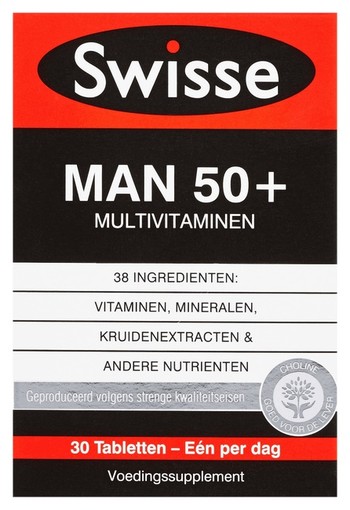 Swisse Man 50+ Multivitaminen Voedingssupplement 30 stuks