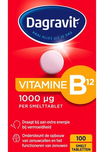 Dagravit Vitamine B12 1000 ug Smelttabletten 100 stuks
