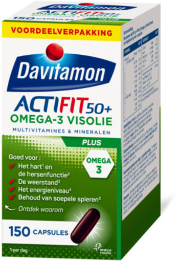 Davitamon Actifit 50+ Omega3 150cap