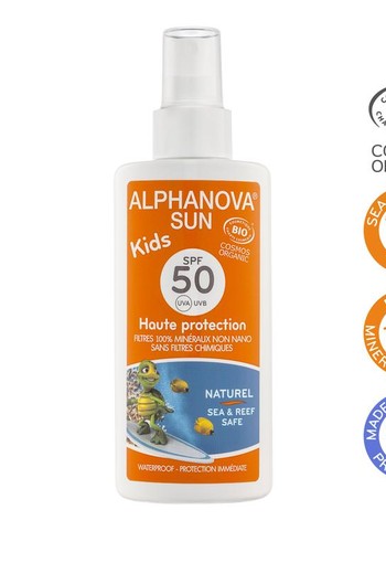 Alphanova Sun Sun vegan spray SPF50 kids (125 Milliliter)