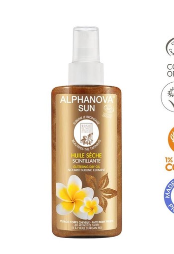 Alphanova Sun Sun vegan dry oil spray glitter (125 Milliliter)