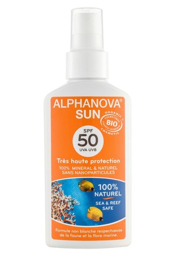 Alphanova Sun Sun vegan spray SPF50 (125 Milliliter)
