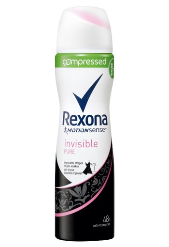 Rexona Invisible Pure Aerosol Anti-transpirant Compressed voor vrouwen 75ml