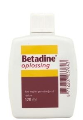 Betadine Jodium oplossing 100 mg/ml (120 Milliliter)