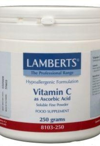 Lamberts Vitamine C ascorbinezuur (250 Gram)