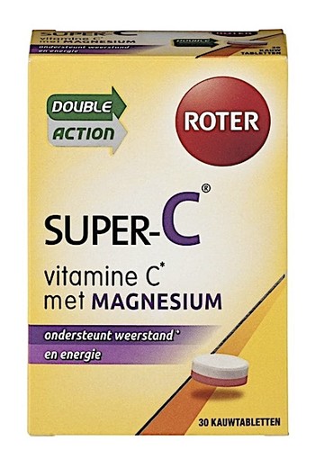 Roter Super-C Vitamine C met Magnesium Kauwtabletten 30 stuks