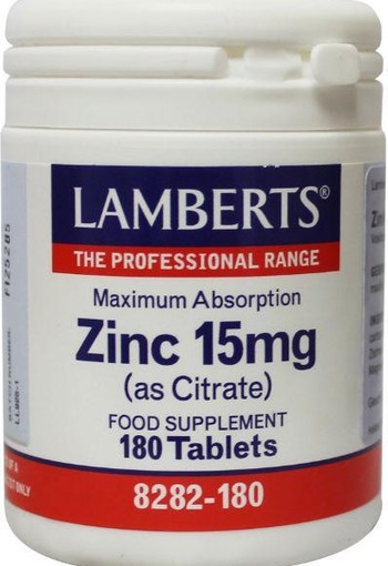 Lamberts Zink citraat 15 mg (180 Tabletten)