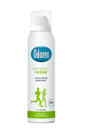 Odorex Body heat responsive spray natural fresh (150 Milliliter)