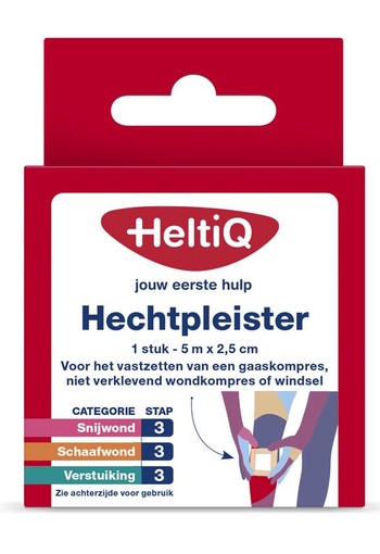 Heltiq Hechtpleister 2.5 cm x 5 m (1 Stuks)