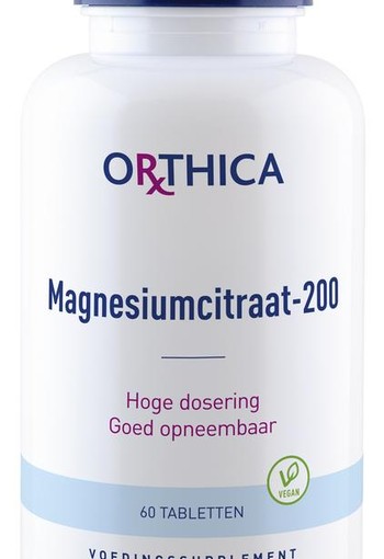 Orthica Magnesiumcitraat 200 (60 Tabletten)
