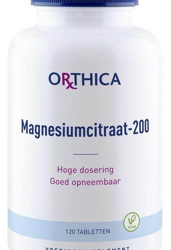 Orthica Magnesiumcitraat 200 (120 Tabletten)