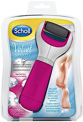 Scholl Velvet Smooth Elektronische Voetvijl - Roze 