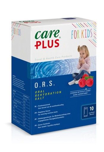 Care Plus ORS kind framboos (10 Stuks)