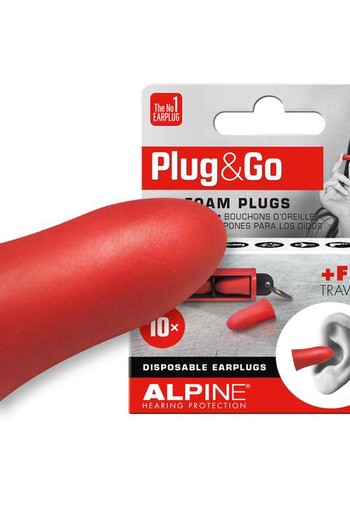 Alpine Plug & go rood (5 Paar)