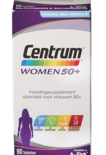 Centrum Women 50+ Multivitaminen Tabletten 90st