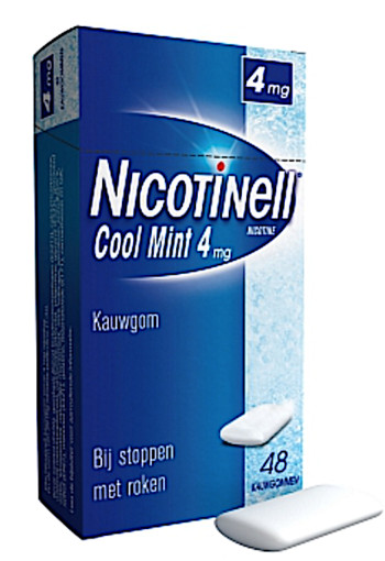 Nicotinell Kauwgom Cool Mint 4 Mg 48st