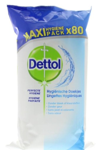 Dettol Hygienische schoonmaakdoekjes (80 Stuks)