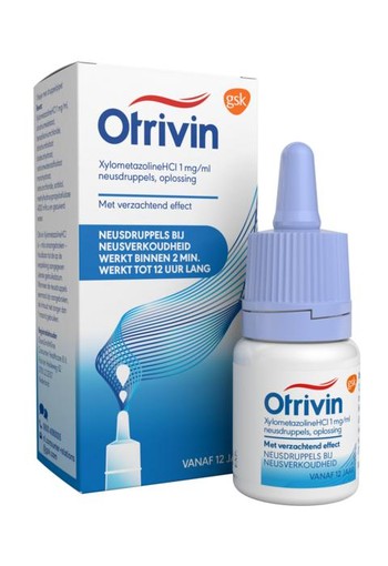 Otrivin Druppels 1 mg verzachtend (10 Milliliter)