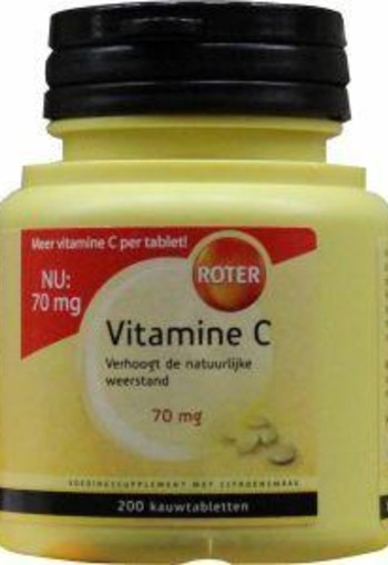 Roter Vitamine C 70 mg citroen (200 Kauwtabletten)