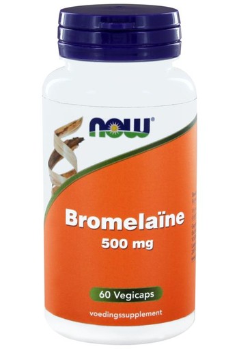 NOW Bromelaine 500 mg (60 Vegetarische capsules)