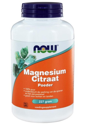 NOW Magnesium citraat poeder (227 Gram)