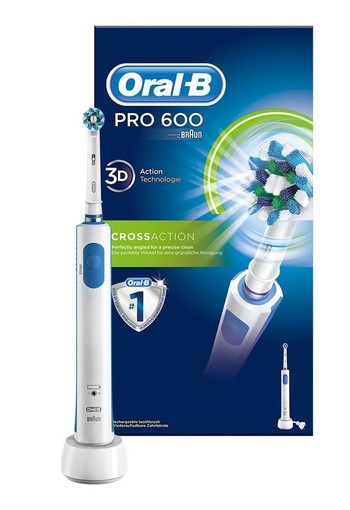 Oral B Elektrische tandenborstel pro cross action 600 (1 Stuks)