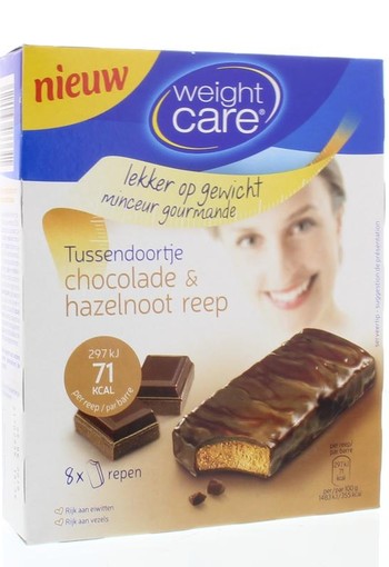 Weight Care Tussendoortje chocola & hazelnoot (8 Stuks)