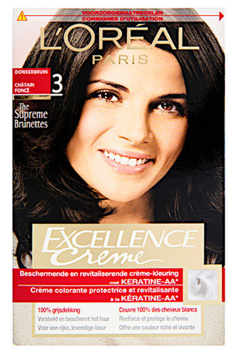 L'Oré­al Ex­cel­len­ce crè­me 03 don­ker­bruin
