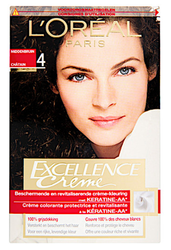 L'Oré­al Ex­cel­len­ce crè­me mid­den­bruin 4