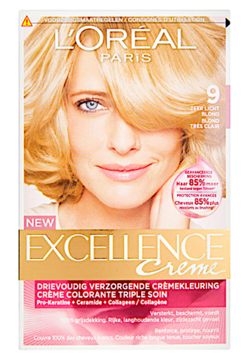 L'Oré­al Ex­cel­len­ce crè­me 09 zeer licht­blond