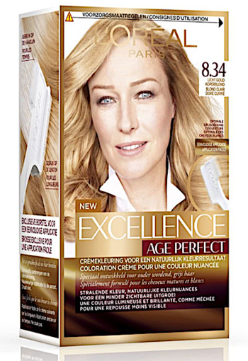 L'Oré­al Ex­cel­len­ce Age Perfect 8.34 - Licht Goud Koperblond