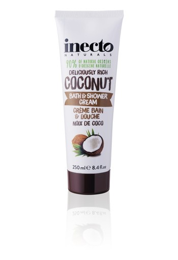 Inecto Naturals Coconut bad & douchecreme (250 Milliliter)