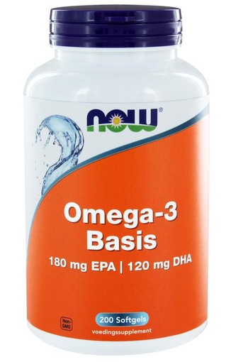 NOW Omega-3 basis 180 mg EPA 120 mg DHA (200 Softgels)