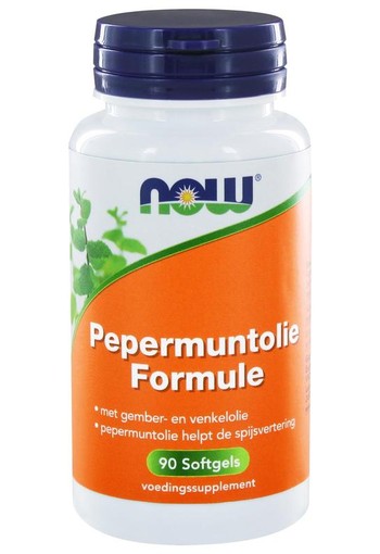 NOW Pepermuntolie formule (90 Softgels)
