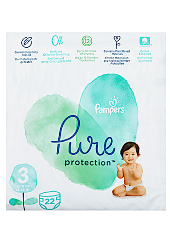 Pampers Pure Protection Maat 3 / 22 stuks