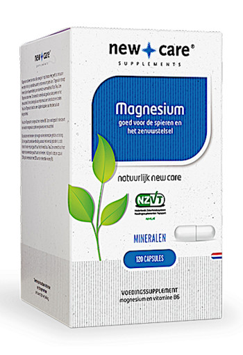 New Care Magnesium goed voor de spieren en het zenuwstelsel Inhoud  120 capsules