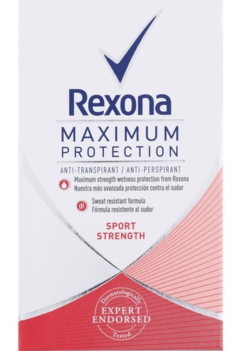 Rexona Deodorant maximum protection sport strength women 45 ml