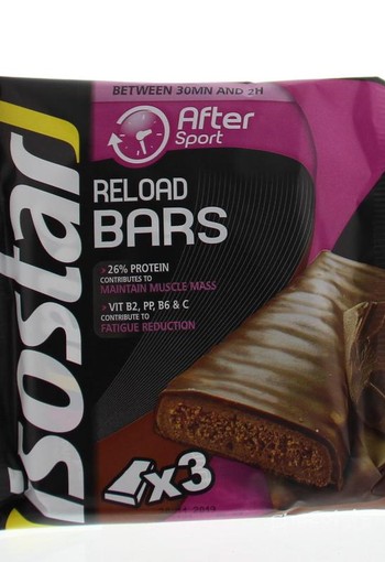 Isostar Reload sport bar 40 gram (3 Stuks)
