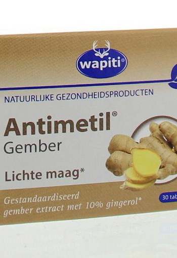 Wapiti Antimetil gember (30 Tabletten)