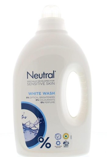 Neutral Wasmiddel vloeibaar hoofdwas wit (1 Liter)
