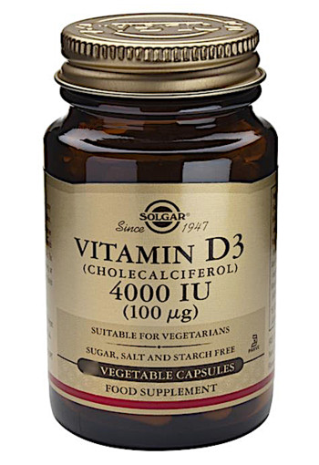 Solgar Vitamin D-3 4000IU/100µg (120 capsules)
