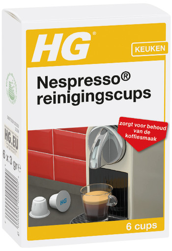 HG Nespresso reinigingscups (6 Stuks)