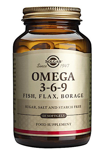 Solgar Vitamins Omega 3-6-9 (60 softgels) (Visolie, lijnzaadolie en borage olie)