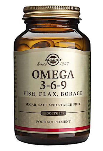 Solgar Vitamins Omega 3-6-9 (120 softgels) (Visolie, lijnzaadolie en borage olie)